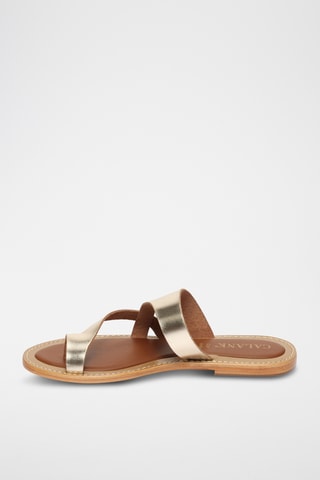 Sandalias de piel - Dorado