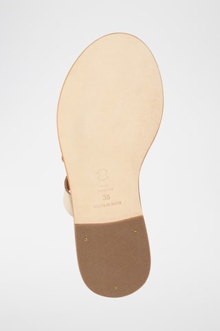 Sandalias de piel - Dorado