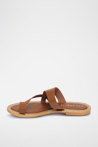 Sandalias de piel - Camel