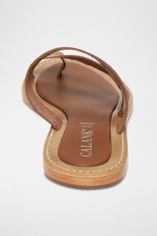 Sandalias de piel - Camel