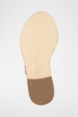Sandalias de piel - Camel