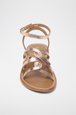 Sandalias de piel caprina - Rosa dorado