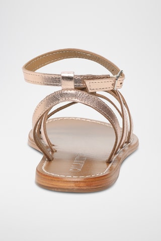 Sandalias de piel caprina - Rosa dorado