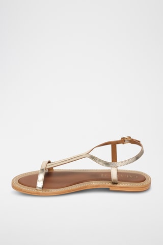 Sandalias de piel - Dorado