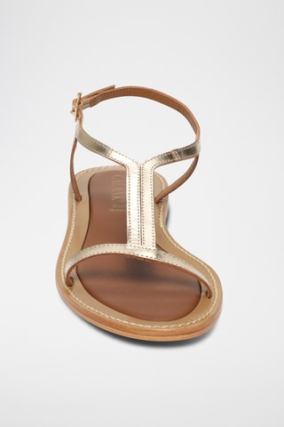 Sandalias de piel - Dorado