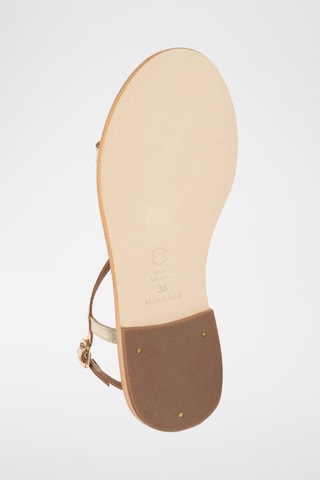 Sandalias de piel - Dorado
