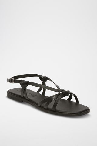 Sandalias de piel ovina napa - Negro