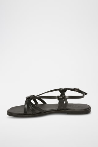 Sandalias de piel ovina napa - Negro