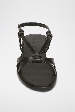 Sandalias de piel ovina napa - Negro