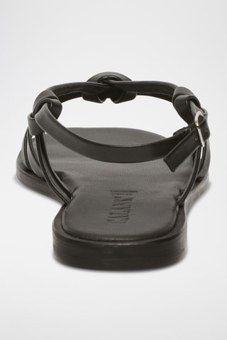 Sandalias de piel ovina napa - Negro