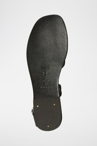 Sandalias de piel ovina napa - Negro