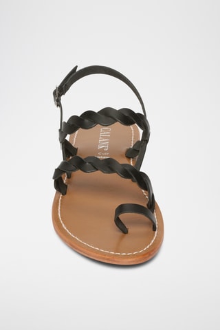 Sandalias de piel - Negro