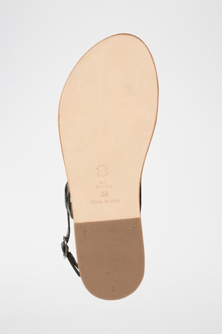 Sandalias de piel - Negro