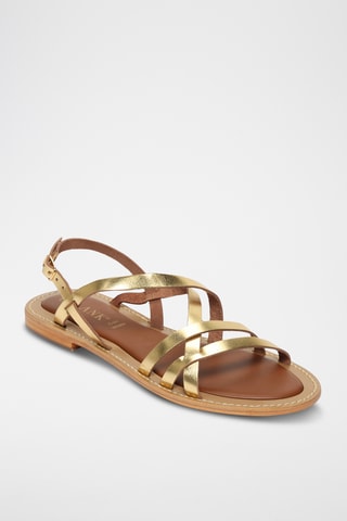 Sandalias de piel - Dorado