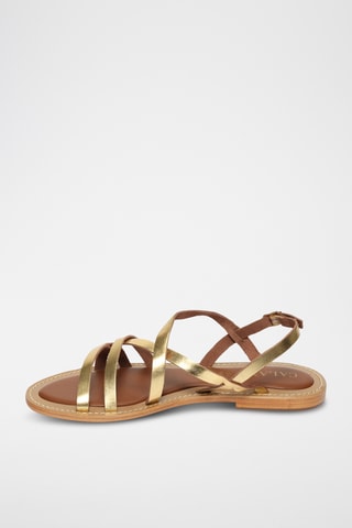 Sandalias de piel - Dorado