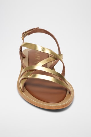 Sandalias de piel - Dorado