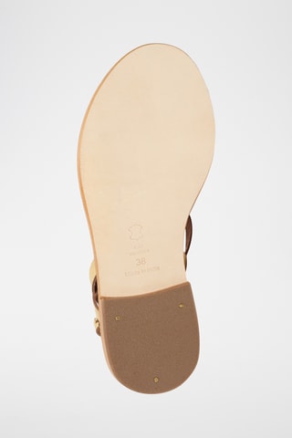 Sandalias de piel - Dorado