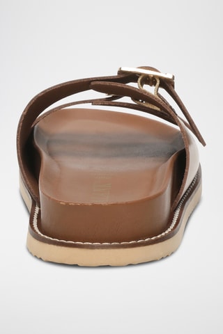 Sandalias de piel - Camel