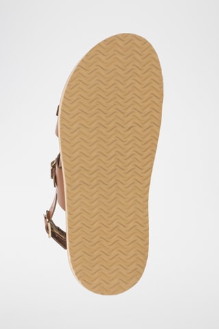 Sandalias de piel - Camel