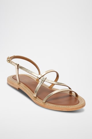 Sandalias de piel caprina - Dorado