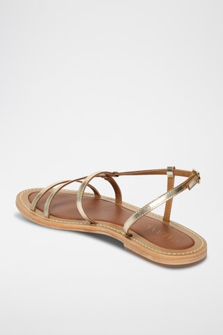 Sandalias de piel caprina - Dorado