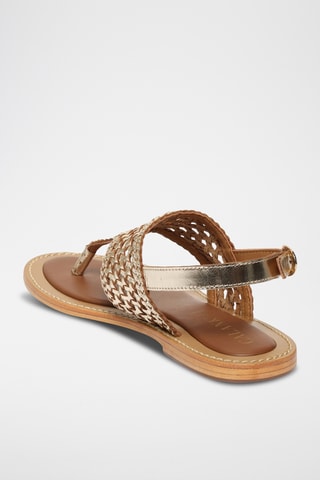 Sandalias de piel caprina - Dorado