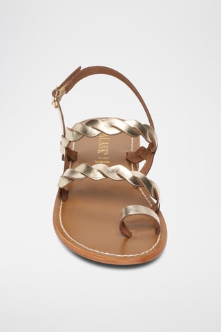 Sandalias de piel - Dorado