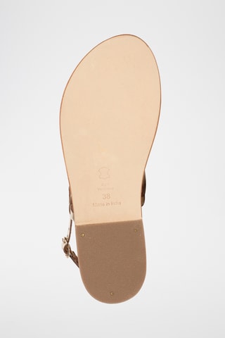 Sandalias de piel - Dorado