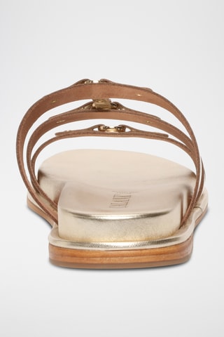 Sandalias de piel - Dorado