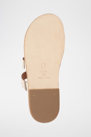 Sandalias de piel - Dorado