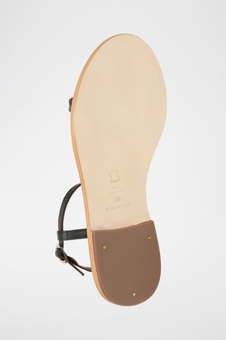 Sandalias de piel caprina - Negro