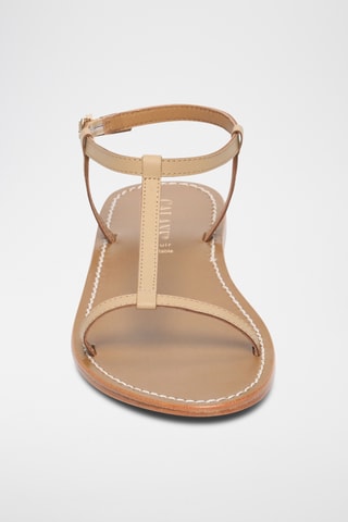 Sandalias de piel caprina - Beige