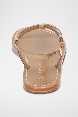 Sandalias de piel caprina - Beige