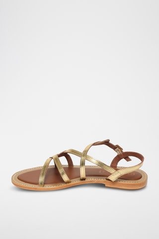 Sandalias de piel - Dorado