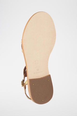 Sandalias de piel - Dorado