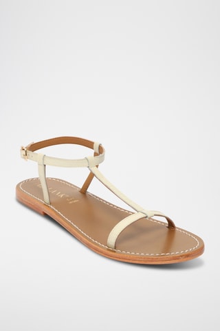 Sandalias de piel caprina - Crudo