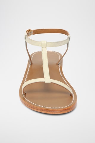 Sandalias de piel caprina - Crudo