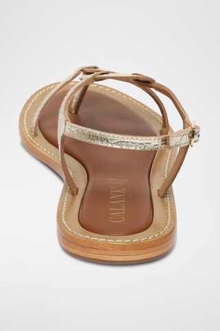 Sandalias de piel caprina - Dorado