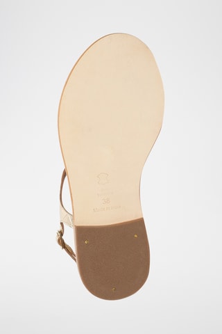 Sandalias de piel caprina - Dorado