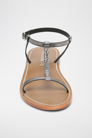 Sandalias de piel caprina - Negro