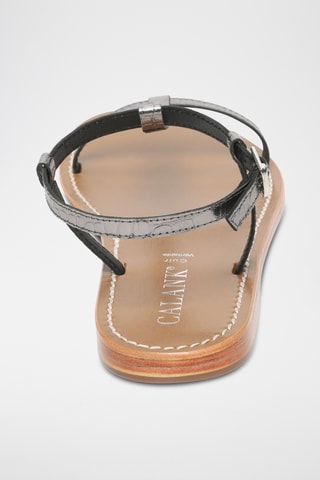 Sandalias de piel caprina - Negro