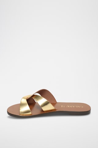 Sandalias de piel - Dorado