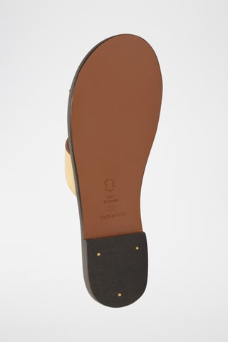 Sandalias de piel - Dorado