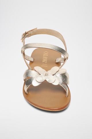 Sandalias de piel napa - Dorado