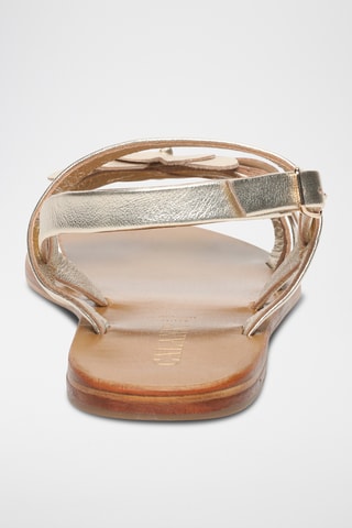 Sandalias de piel napa - Dorado