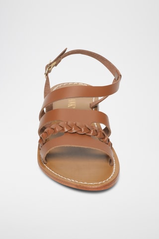 Sandalias de piel - Camel