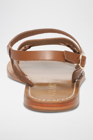 Sandalias de piel - Camel
