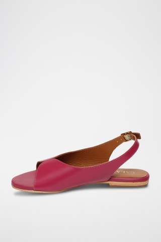 Sandalias de piel - Rojo