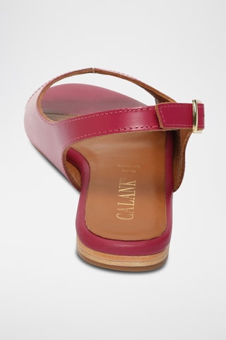 Sandalias de piel - Rojo