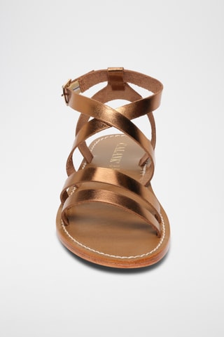 Sandalias de piel - Marrón